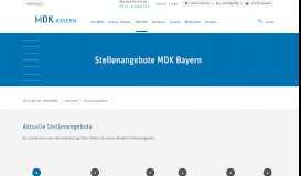 
							         Jetzt bewerben: Aktuelle Stellenangebote des MDK Bayern								  
							    
