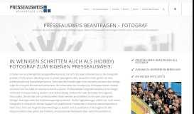 
							         Jetzt deinen Presseausweis beantragen als Fotograf								  
							    