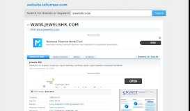 
							         jewelshr.com at Website Informer. Jewels HR. Visit Jewels HR.								  
							    