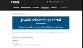 
							         Jewish Scholarships - Hillel International								  
							    