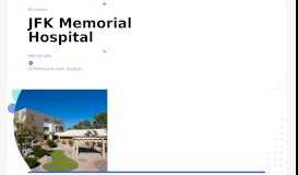 
							         JFK Memorial Hospital - Desert Regional Medical Center								  
							    
