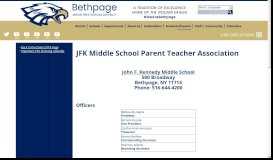 
							         JFK Middle ... - Bethpage Union Free School District Students/Parents								  
							    