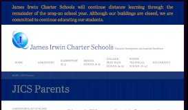 
							         JICS Parents – James Irwin Charter Schools								  
							    