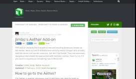 
							         Jimbo's Aether Add-on | Minecraft PE Mods & Addons								  
							    