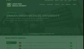 
							         Jinnah Sindh Medical University | JSMU								  
							    