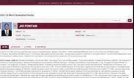 
							         Jio Fontan - Men's Basketball - Fordham University Athletics								  
							    