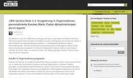 
							         JIRA Service Desk 3.3: Gruppierung in Organisationen ...								  
							    