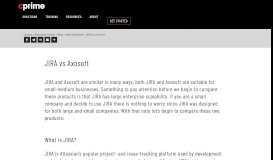 
							         JIRA vs Axosoft - Cprime								  
							    