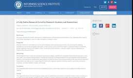 
							         JITE:IIP - A Fully Online Research Portal for Research Students and ...								  
							    