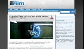 
							         JJ Abrams: Half-Life and Portal Movie Still In Development - Slash Film								  
							    