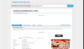 
							         jjckandivali.com at WI. Jain Jagruti Centre - Website Informer								  
							    