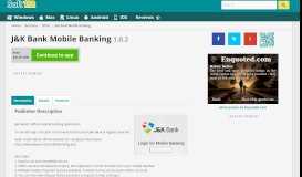 
							         J&K Bank Mobile Banking 1.0.2 Free Download								  
							    