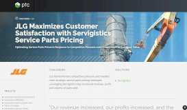 
							         JLG Takes a Fresh Look at Service Parts Pricing | PTC								  
							    