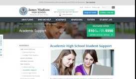 
							         JMHS Academic Support - James Madison High School								  
							    