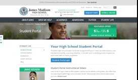 
							         JMHS Student Portal - James Madison High School								  
							    