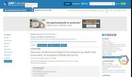 
							         JMIR - Electronic Health Record Patient Portal Adoption by Health ...								  
							    