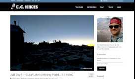
							         JMT Day 11—Guitar Lake to Whitney Portal (13.7 miles) • C.C. Hikes								  
							    