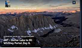 
							         JMT – Guitar Lake to Mt Whitney Portal. Day 6. – Ben Hiking – A Queer ...								  
							    