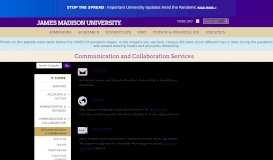 
							         JMU E-mail - James Madison University								  
							    