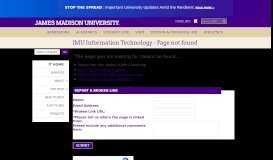 
							         JMU eID - Electronic Identification - James Madison University								  
							    