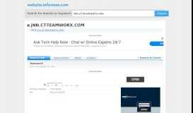 
							         jnn.ct-teamworx.com at Website Informer. TeamworX. Visit Jnn ...								  
							    