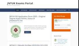
							         JNTUK Exams Portal - One Stop For All JNTUK Updates								  
							    