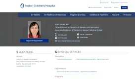 
							         Joan Stoler, MD | Boston Children's Hospital								  
							    