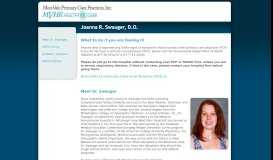 
							         Joanna R. Swauger, DO: Mon-Vale-Primary Care Practices								  
							    