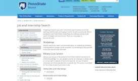 
							         Job and Internship Search | Penn State Beaver								  
							    