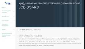 
							         Job Board | CPA Ontario								  
							    