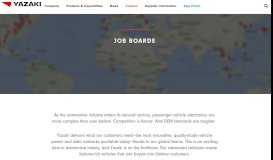 
							         Job Boards | Yazaki North America								  
							    
