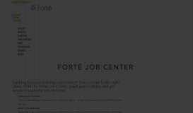
							         Job Center - Forté Foundation								  
							    