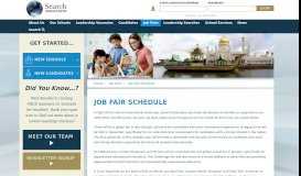 
							         Job Fair Schedule - Search Associates								  
							    