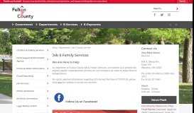 
							         Job & Family Services | Fulton County, OH - Official Website								  
							    