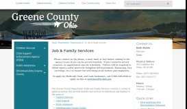 
							         Job & Family Services | Greene County, OH - Official Website								  
							    