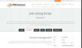 
							         Job Listing Script | Job Portal Script | Features - PHPJabbers								  
							    
