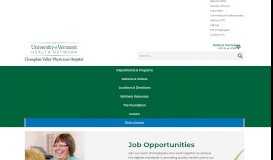 
							         Job Listings at The University of Vermont Health Network - Champlain ...								  
							    