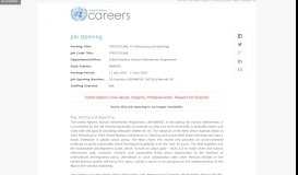 
							         Job Opening - UN Careers - the United Nations								  
							    