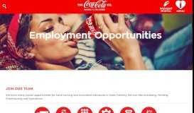 
							         Job Openings - Coca-Cola Bottling Co of Yakima & Tri-Cities								  
							    