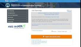 
							         Job Openings - Department of Administrative Services - Jobaps								  
							    