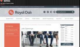 
							         Job Openings | Royal Oak, MI								  
							    