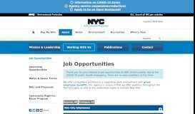 
							         Job Opportunities - DEP - NYC.gov								  
							    