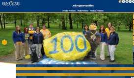 
							         Job Opportunities | Home Page | Kent State University								  
							    