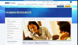 
							         Job Opportunities | Nova Southeastern University								  
							    