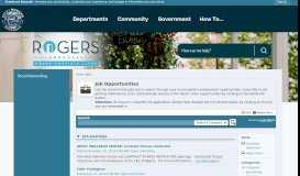 
							         Job Opportunities - Rogers, AR - Official Website								  
							    