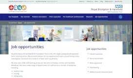 
							         Job opportunities | Royal Brompton & Harefield NHS Foundation Trust								  
							    