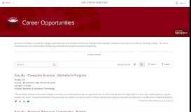 
							         Job Opportunities | Sorted by Job Title ascending | Career Opportunities								  
							    