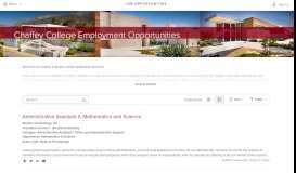 
							         Job Opportunities | Sorted by Job Title ascending | Chaffey College ...								  
							    