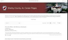 
							         Job Opportunities | Sorted by Job Title ascending | Shelby County, AL ...								  
							    