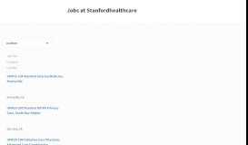 
							         Job Opportunities | Stanfordhealthcare								  
							    